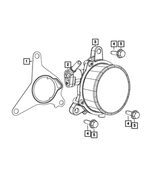 6104205AA - Brakes: Hex Flange Head Bolt for Mopar Image