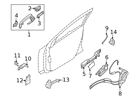 Front Door for 2010 Nissan Sentra #1
