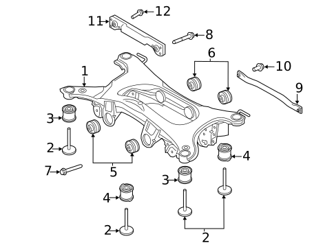 Suspension Mounting for 2012 Land Rover Range Rover Evoque #0