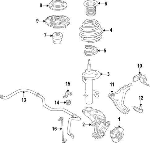 Front Suspension for 2015 Mini Cooper #0