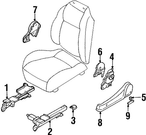 Tracks & Components for 2002 Honda Passport #0