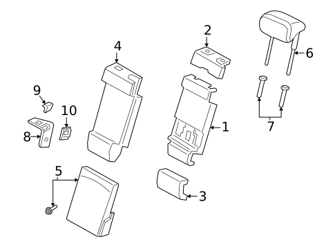 Rear Seat Components for 2022 Porsche Cayenne #6