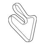 11287540949 - Cooling System: Alternator Belt for BMW: X5 Image