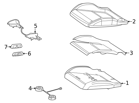 Driver Seat Components for 2017 Mercedes-Benz AMG GT #1