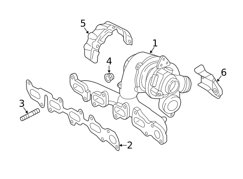 Exhaust Manifold for 2015 Volkswagen Jetta #0