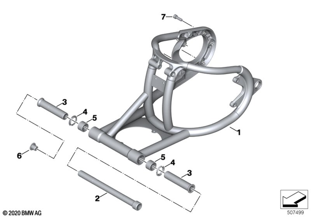 33359445326 - : Rear Wheel Swinging Arm for BMW-Motorrad Image