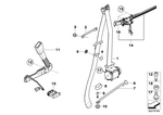 72119114288 - : Rght Frnt Upper Belt With Force Limiter for BMW Image