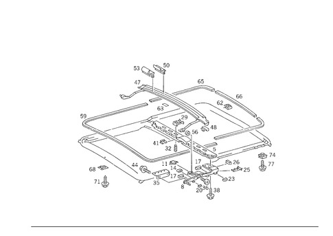 Sliding/Lifting Roof Transport Bridge for 1989 Mercedes-Benz 300TE #1