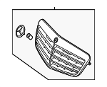 21288001837246 - Body: Grille for Mercedes-Benz Image