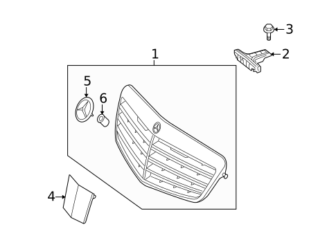 Grille & Components for 2013 Mercedes-Benz E400 #0
