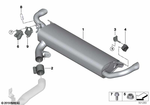 18309487228 - : Rear Muffler With Exhaust Flap for BMW Image
