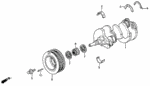 13321PY3004 - Engine: BEARING A, MAIN (UPPER) (BLACK) (TAIHO) for Acura Image