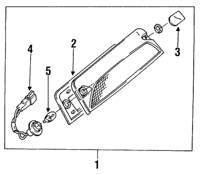 BR9351582 - : High Mount Lamp Gasket for Mazda Image