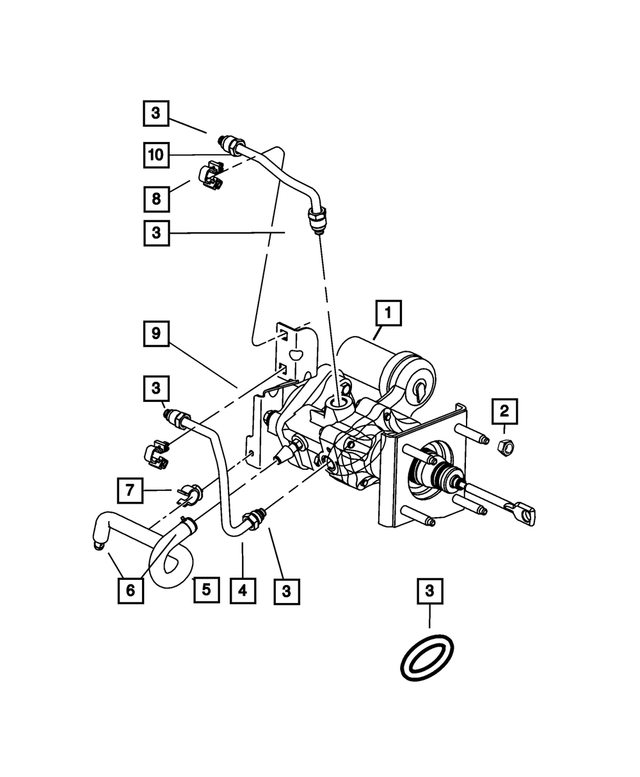 4581635AB - Brakes: Brake Booster Vacuum Hose for Mopar Image