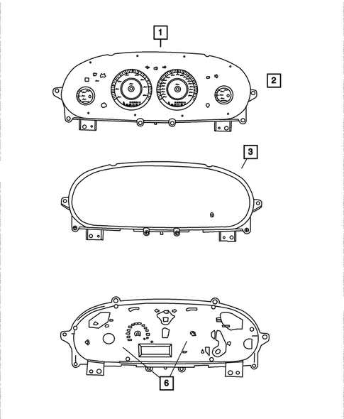 Instrument Panel Cluster for 2004 Chrysler Sebring #0