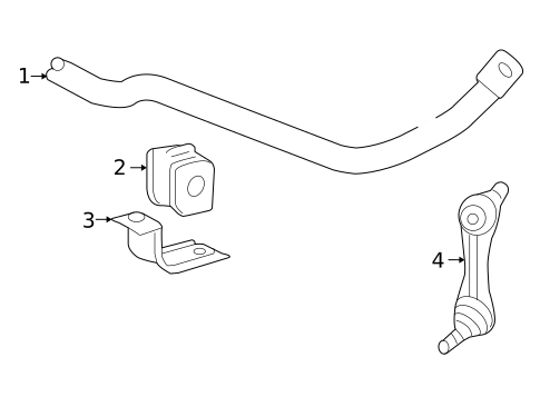 Stabilizer Bar & Components for 2013 Chevrolet Corvette #1