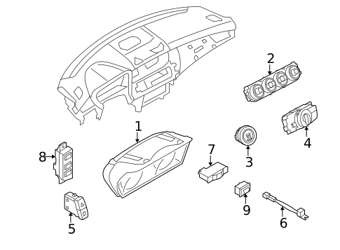 Cluster & Switches for 2010 BMW Z4 #0