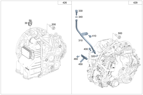Attached Parts for Transmission, Oil Filler Pipe for 2020 Mercedes-Benz A35 AMG #0