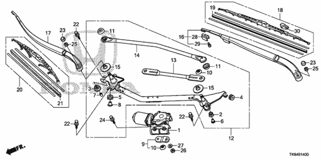 Front Wiper (1) for 2011 Honda Odyssey #0