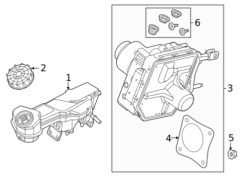 Master Cylinder - Components On Dash Panel for 2023 Ford Escape #0