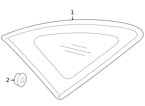 Glass & Hardware for 2010 Hyundai Veracruz #0