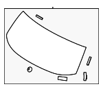 87110S8100 - : Lift Gate Glass for Hyundai: Palisade Image