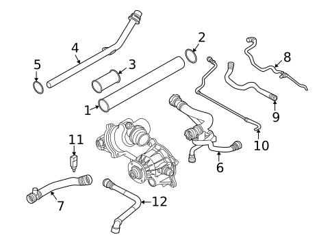Hoses & Pipes for 2006 BMW 650i #0