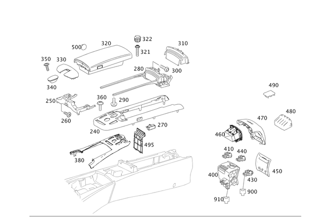 2216803550 - Panelling: Trim for Mercedes-Benz: 300S, S400, S600, S63 AMG Image image