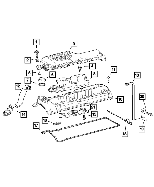 5137002AB - : Engine Cover for Mopar Image