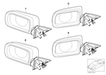 51167890037 - : Outside Mirror With Glass Heated Left for BMW Image