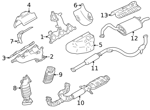 Exhaust Manifold for 2003 Mitsubishi Galant #0