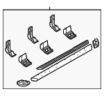 3C3Z16451BAA - Body: Step Bar Assembly for Ford: F-250 Super Duty, F-350 Super Duty Image