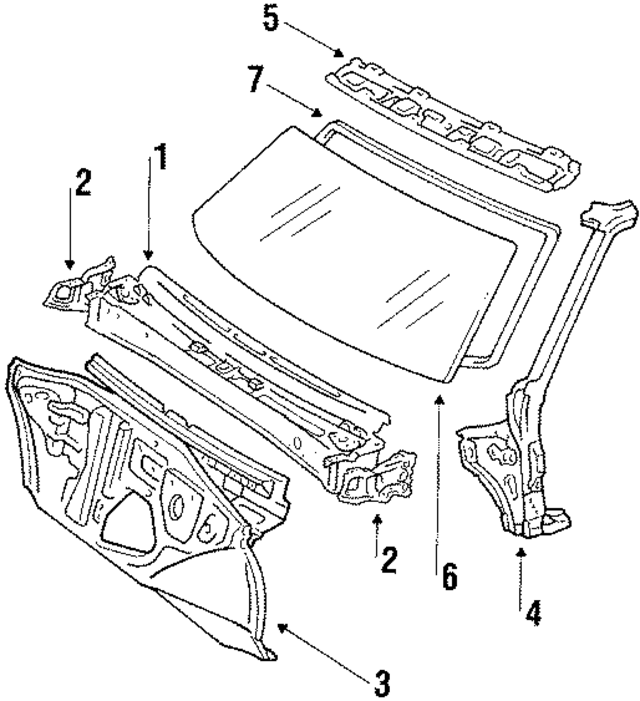 94841117 - Body: Cowl Top Panel for GM Image
