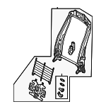 5QM881045D - Body: Seat Back Frame for Volkswagen Image
