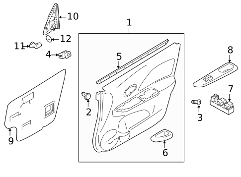 Front Door for 2019 Nissan Versa #1