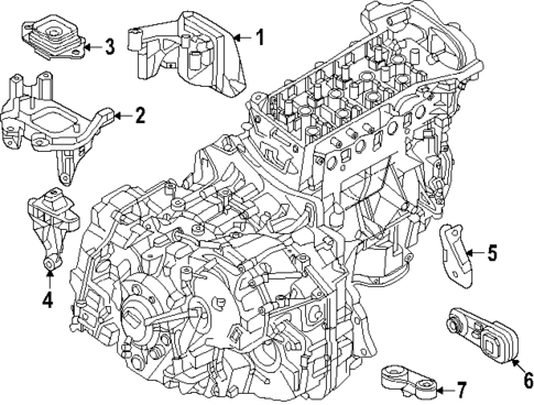 Engine & Trans Mounting for 2025 Nissan Kicks #0