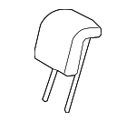 LR008397 - Body: Headrest for Land Rover: LR3, LR4 Image