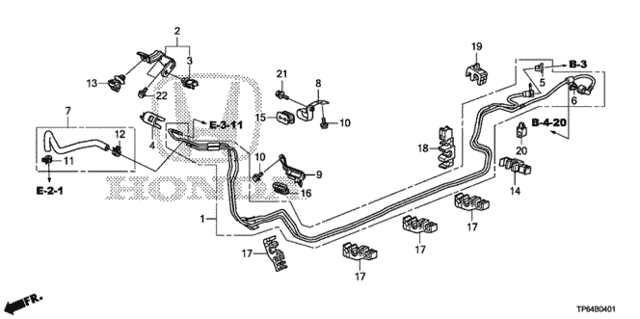 Fuel Pipe (2WD) (L4) for 2012 Honda Crosstour #0