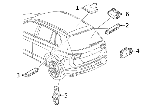 Antenna & Radio for 2019 Volkswagen Tiguan #0