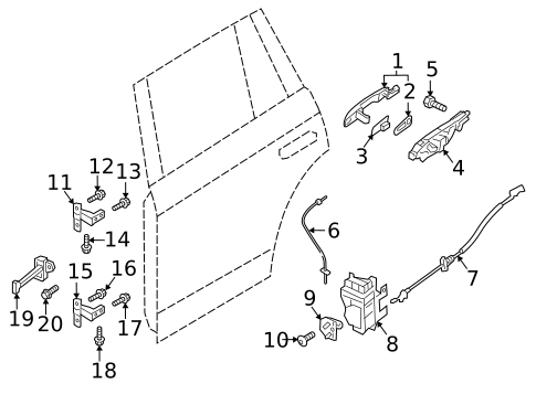 Lock & Hardware for 2019 Volvo S90 #9
