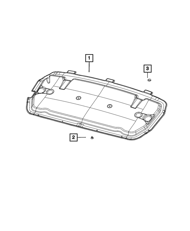 68360210AC - Interior Trim: Hood Insulation for Jeep: Grand Cherokee, Grand Cherokee L Image