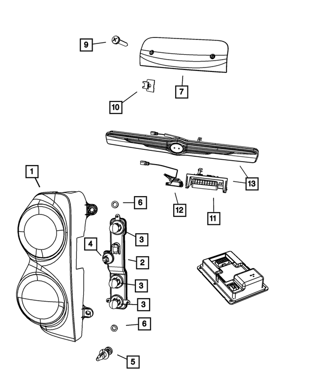 55077628AA - Electrical: Lamp Grommet for Mopar Image image