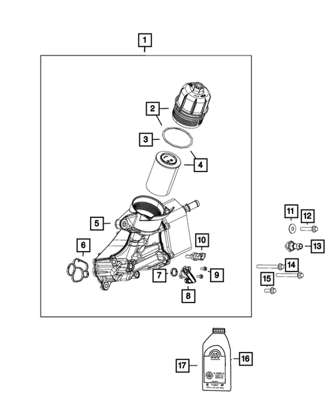 Engine Oiling, Oil Pan and Indicator (Dipstick) for 2017 Ram 1500 #1