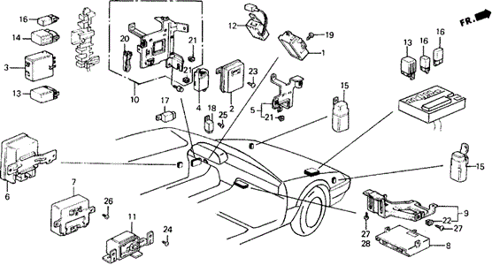 Relay - Integrated Unit for 1988 Honda Prelude #0