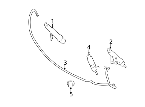Headlamp Washers/Wipers for 2007 Mercedes-Benz R 63 AMG&reg; #0