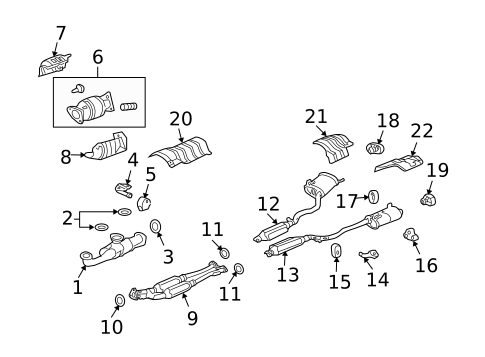 Exhaust Components for 2009 Acura RL #0
