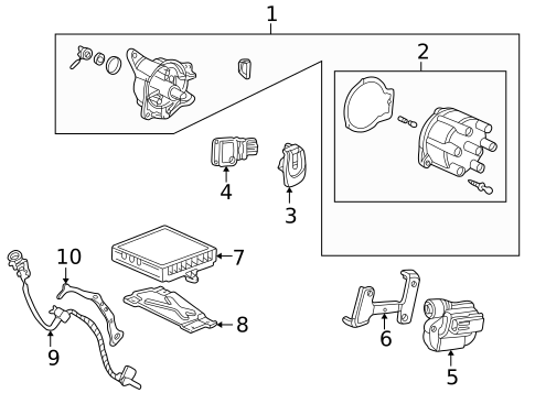 Ignition System for 1999 Honda Accord #1