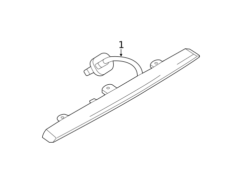 High Mounted Stop Lamp for 2019 Nissan Rogue #0