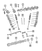6506522AA - Engine 3.8L Six Cylinder: Header Point Reduced Body Bolt, Mounting for Mopar Image