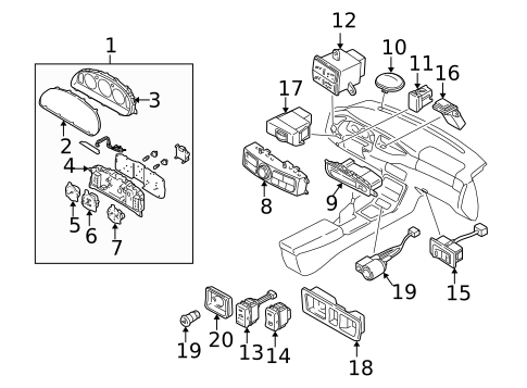 Controls for 1997 Mazda Millenia #0